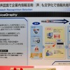 「VoiceGraphy」の概要。役員会議、講演、記者会見などの議事録が従来の半分の作業時間で作成できるの画像