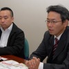 NTTデータのビジネスソリューション本部HOME4Uプロジェクト課長代理の村上隆史氏（左）とビジネスソリューション本部HOME4Uプロジェクト課長代理の小林憲司氏の画像