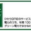 ひかりoneグリーンパワーマークの画像