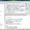 Becky! Internet Mail 2.50のメイン画面。タスクを管理できるエージェント機能、メールごとのメモ機能、見出し検索機能などが追加されている。の画像