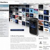 「BlackBerry App World」サイト（PC）の画像