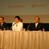 ライブドア、フジテレビ、ニッポン放送の記者会見の画像