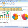 Bamboo Funのドライバをインストールすると、Excel 2007では［校閲］タブに［インクの開始］ボタンが追加されてインクツールが使えるようになる。ペンを使って、ワークシートの上に直接手書き文字や線を書きこむことができ、そのまま保存も可能。Word 2007、PowerPoint 2007、Outlook 2007でも利用できるの画像