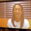 CHINA OPEN出場のため会見を欠席した杉山愛さんはビデオメッセージで参加。年会を通じ、勝ち試合数×1万円を日本対がん協会「乳がんをなくす　ほほえみ基金」に寄付すると発表の画像