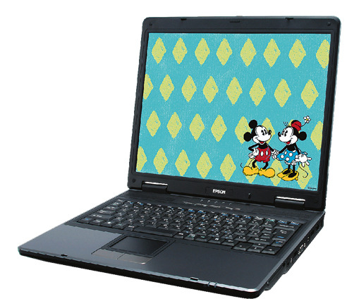 エプソンダイレクト、ディズニーキャラクターをデザインしたノートPC