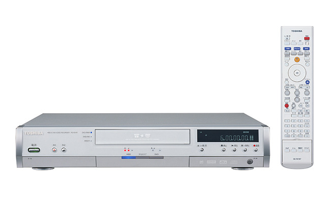 東芝、デジタルハイビジョンチューナー内蔵の薄型VHS一体型HDD&DVDレコーダーなど2機種