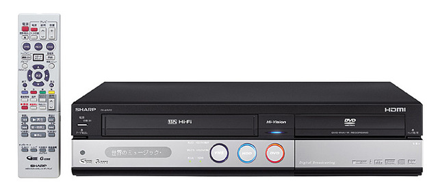 シャープ、フルハイビジョン録画に対応したVHS一体型HDD&DVDレコーダー「DV-ARV22」