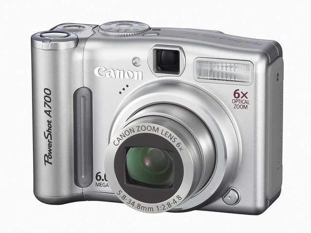 キヤノン、3型液晶搭載の「IXY DIGITAL 80」や光学6倍ズーム搭載の「PowerShot A 700」など　全モデルISO800対応