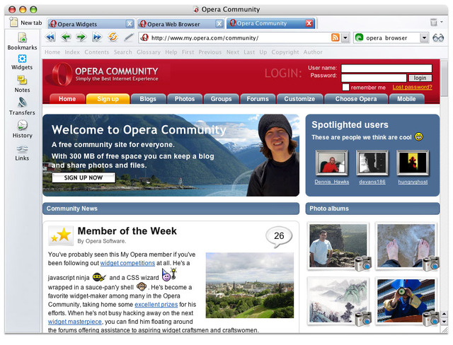 BitTorrentやウィジェットを搭載した「Opera 9」の正式版がリリース