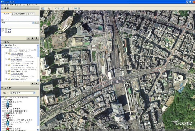 米Google、日本語版「Google Earth」を公開。日本国内のデータも大幅にアップデート