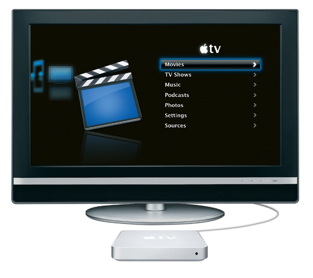 アップル、PCのiTunesコンテンツをTVでワイヤレス受信できるユニット「Apple TV」