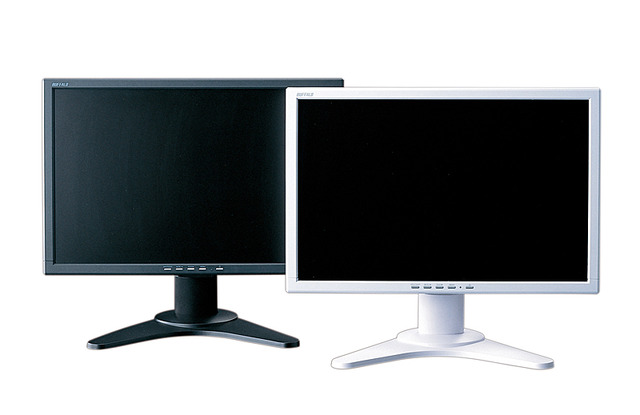 バッファロー、16：10のWSXGA+表示に対応したスピーカー内蔵の20.1型液晶ディスプレイ