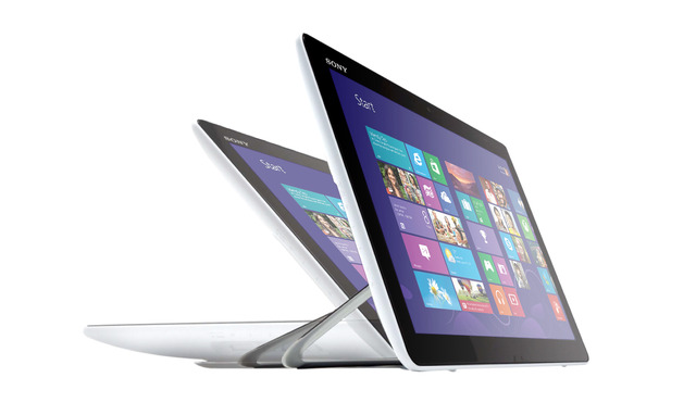 ソニー、液晶をフラットに傾斜させてタブレットのように利用できる一体型デスクトップ「VAIO Tap 20」ほか