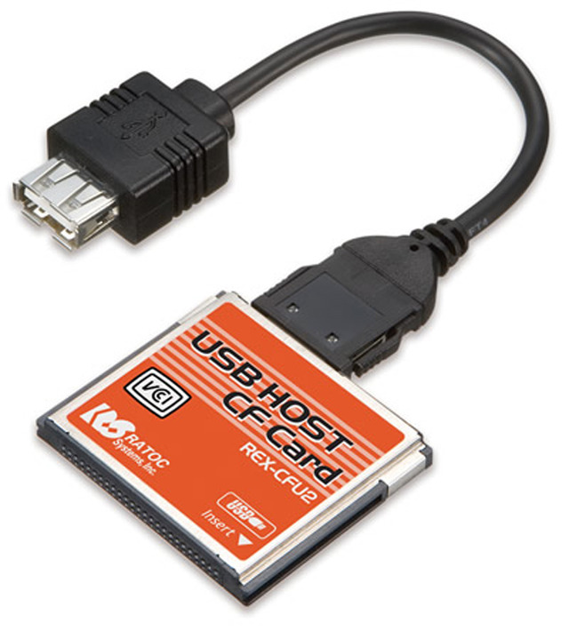 ラトックシステム、Windows Mobile搭載機器対応のUSBホストCFカード