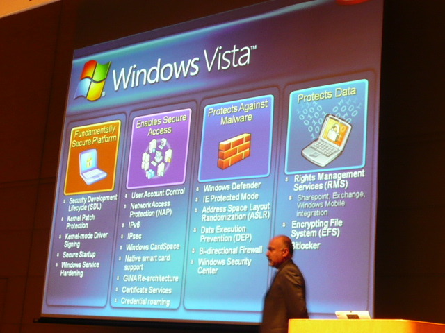 【情報セキュリティEXPO】マイクロソフトの技術トップが語るVistaのセキュリティ戦略とは？