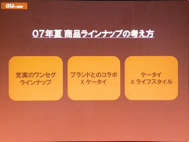 au、夏の新モデルでこだわりを豊かにする携帯電話を目指す