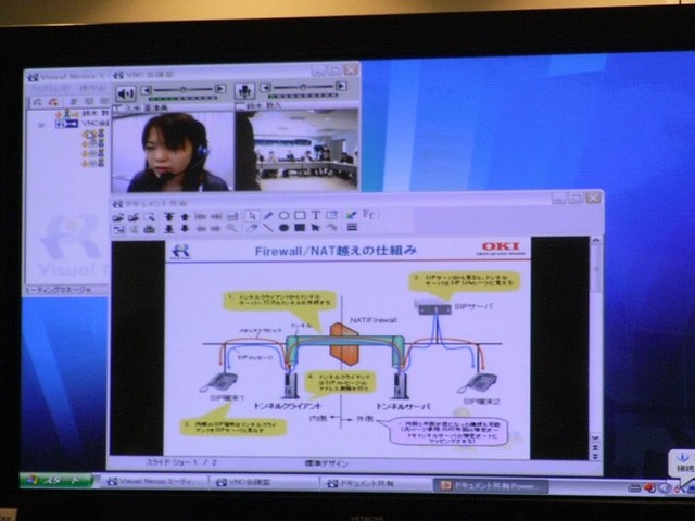 沖電気、IPソリューションにビデオ会議システムを追加!「Visual Nexus」記者説明会を開催!