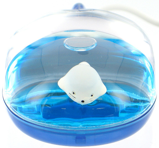 見た目に涼しいなごみ系マウス! サンコー、海の生き物たちがプカプカ浮かぶ「液体マウス」の2007年夏モデル