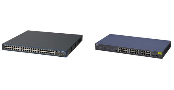 NEC、PoE、QoS、VLAN機能などを備えたイーサネットスイッチ7モデル