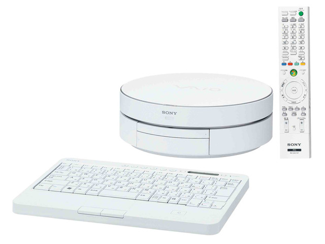 ソニー、円筒形のテレビ接続型PC「TP1」の2007年秋冬モデル