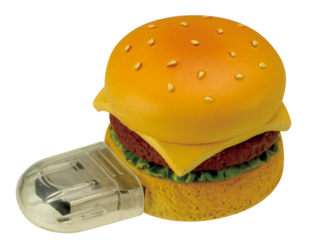 グリーンハウス、ハンバーガーやピザのUSBフラッシュメモリ!?——ファーストフード4種類