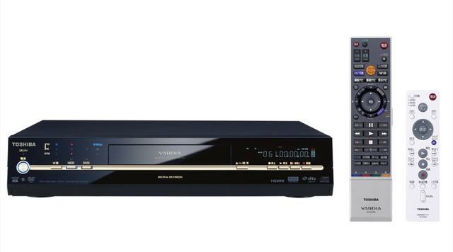 東芝、「ダビング10回」に対応予定のHDD&DVDレコーダー「VARDIA」のエントリーモデル4製品