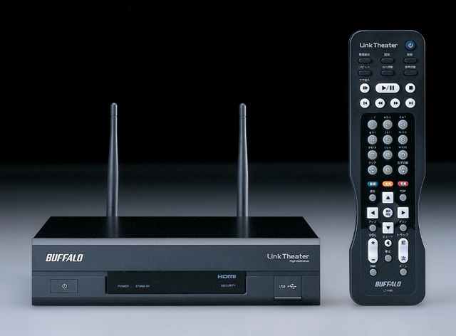 バッファロー、ハイビジョン動画やデジカメ写真をテレビで見られるビデオプレーヤー——無線LANモデルも