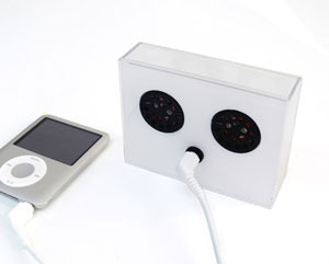 バード電子、iPod nanoのパッケージをスピーカーに変えるキット