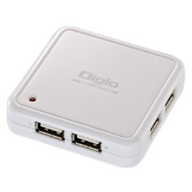 コンパクトサイズのUSB2.0ハブ——7ポート搭載