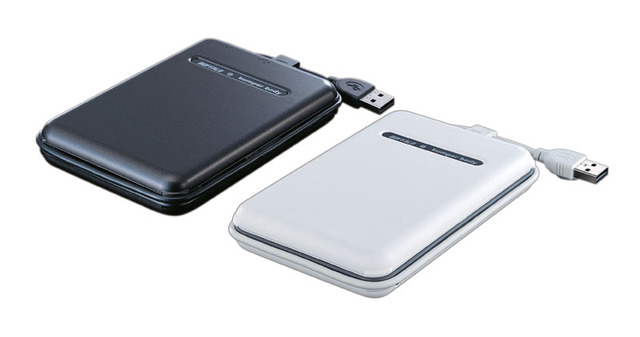 USB2.0対応の耐衝撃ポータブルHDDの400GBモデル——TurboUSB機能搭載