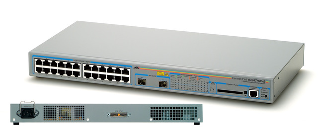 アライドテレシス、RoHS指令対応のレイヤー2plus GbE スイッチ「CentreCOM 9424T/SP(RoHS)」発売