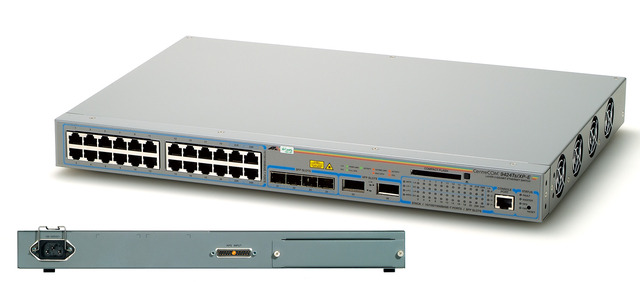 アライドテレシス、RoHS指令対応のレイヤー2plus GbE スイッチ「CentreCOM 9424T/SP(RoHS)」発売
