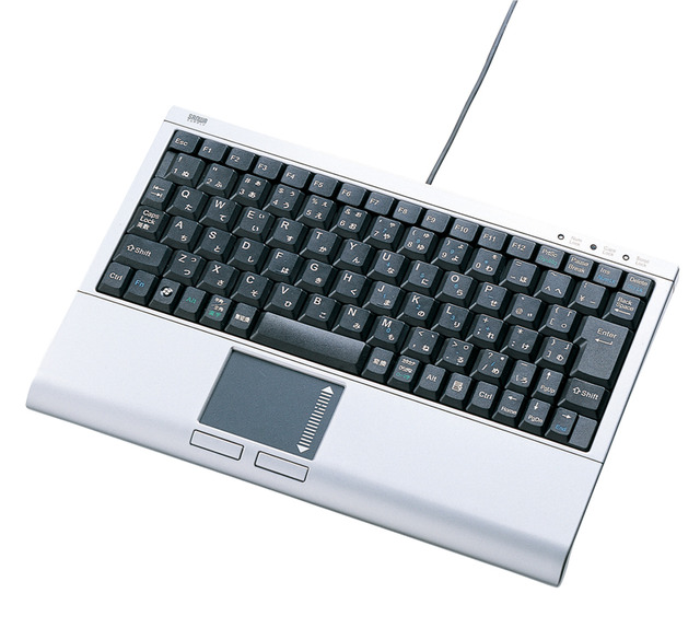 机スペースを節約するコンパクトなタッチパッド付きキーボード