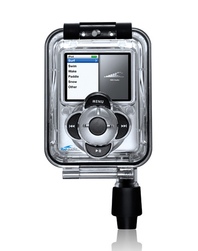 iPod用完全防水ケースと防水ヘッドホン——classic/nano/shuffle用