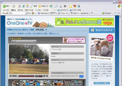 近所のサロン情報なども〜犬に特化した動画サイト「OneOne.TV」開設