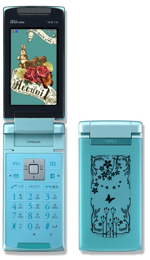 au、電子ペーパーフェイスのW61Hとアクセサリー風のW61PTを6日から順次発売