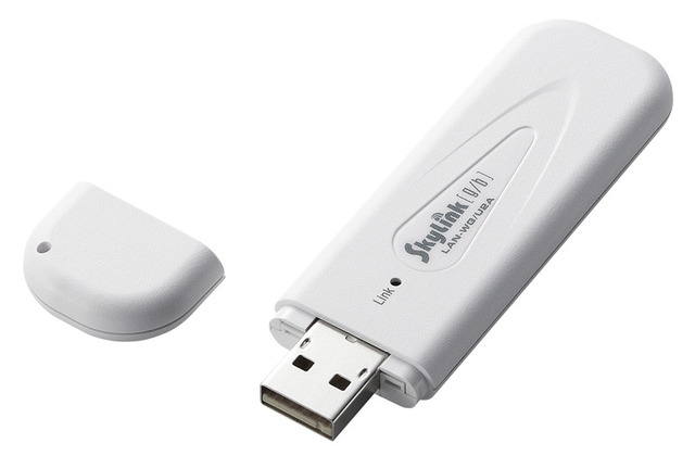 ワンクリックで無線LAN設定ができるUSB2.0対応無線LANアダプタ