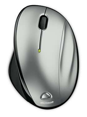 マイクロソフト、エルゴノミクス・デザインの右手専用レーザーマウス