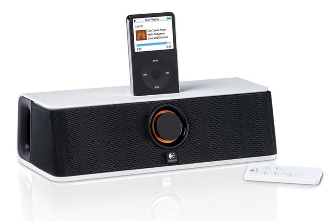 ロジクール、iPod用ポータブルスピーカー/ワイヤレスリモコン付属