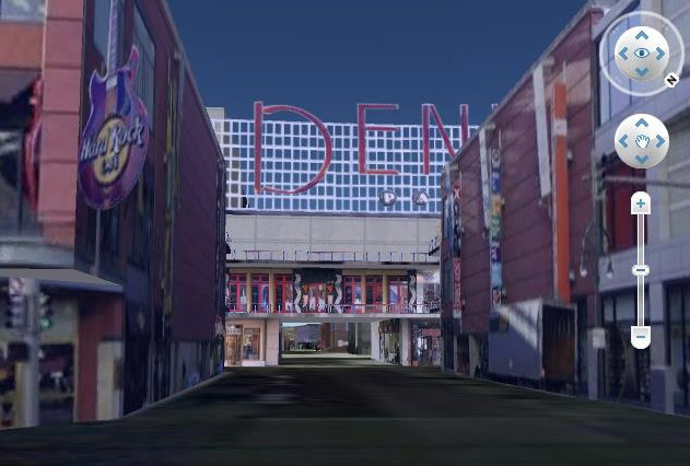 Google Earth 4.3の新機能「3D Buildings」レイヤーを紹介——ビル屋上からの眺め