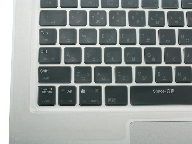 Windowsキーが表示できるMacBook用キーボードカバー