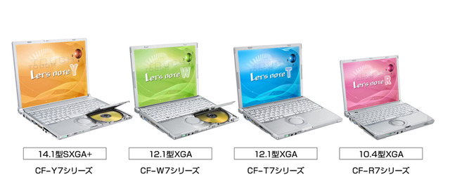 松下、HDD容量アップしたノートPC「Let'snote」の夏モデル