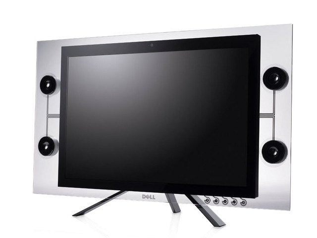 デル、クリスタルデザインの22型ワイド液晶ディスプレイ