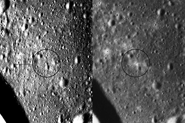 「かぐや」アポロ15号の噴射跡を確認