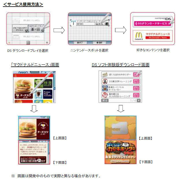 マクドナルド、都内21店舗にてDS向け無料コンテンツ配信実験〜ピカチュウ配布も