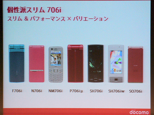 906i／706iシリーズはドコモからユーザーへの「Answer」