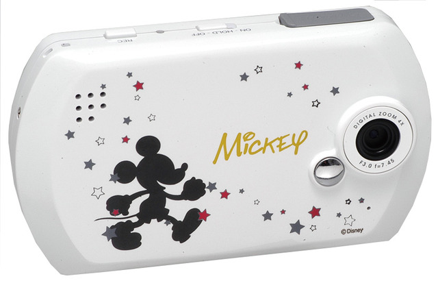 ミッキーマウスのイラスト入った1万円台のデジカメ