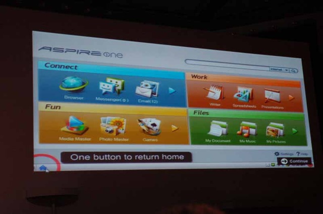 【台湾Valueを探る!〜COMPUTEX TAIPEI 2008〜】台湾エイサー、モバイルインターネットデバイス「Aspire one」を発表
