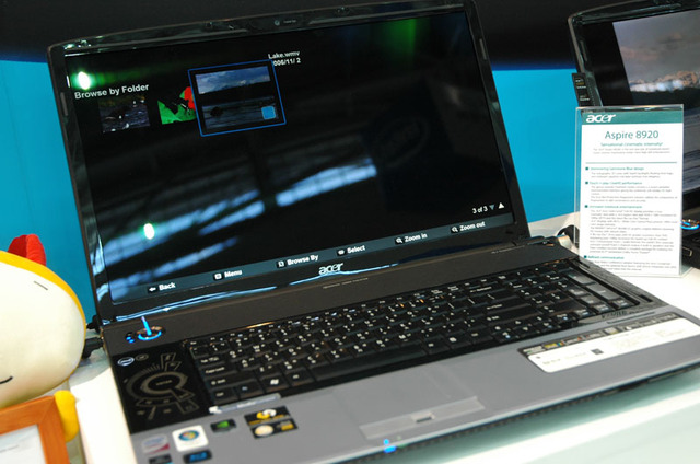 【台湾Valueを探る!〜COMPUTEX TAIPEI 2008〜】18.4インチ液晶採用のノートPCやデスクトップも——台湾エイサーブース