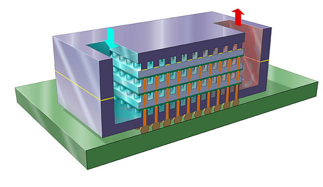 米IBMと独Fraunhofer、高い冷却性能を持つチップ水冷システムの試作品を開発